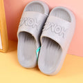 HOME couple men's household slippers size 44-45 (misty grey)
