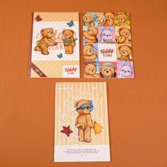 TEDDY ISLAND series suture notebook A5-horizontal line pages 30 sheets