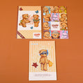 TEDDY ISLAND series suture notebook A5 (3pcs pack )-horizontal line pages 30 she