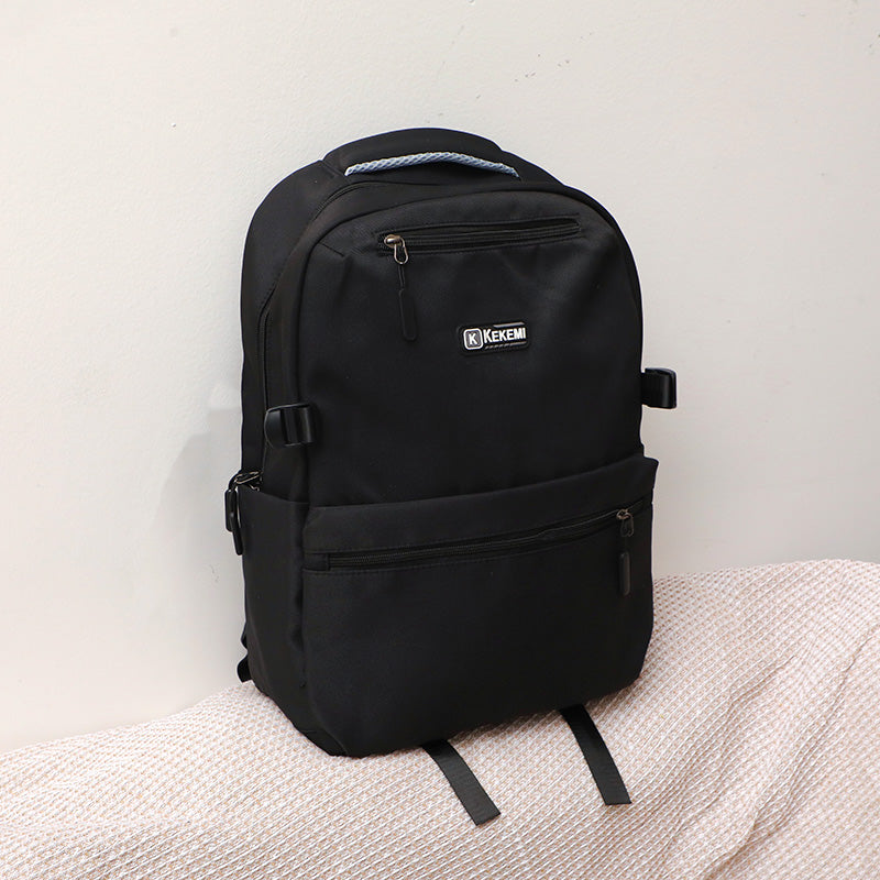 Simple portable backpack-black