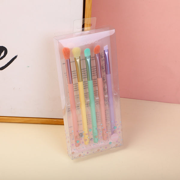 Colorful eye makeup brush set-5pcs