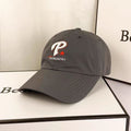 3D letter P and pentagram quick drying baseball cap-grey