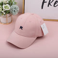 Casual letter R baseball cap-pink