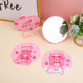 Round bracket table mirror-strawberry paradise series