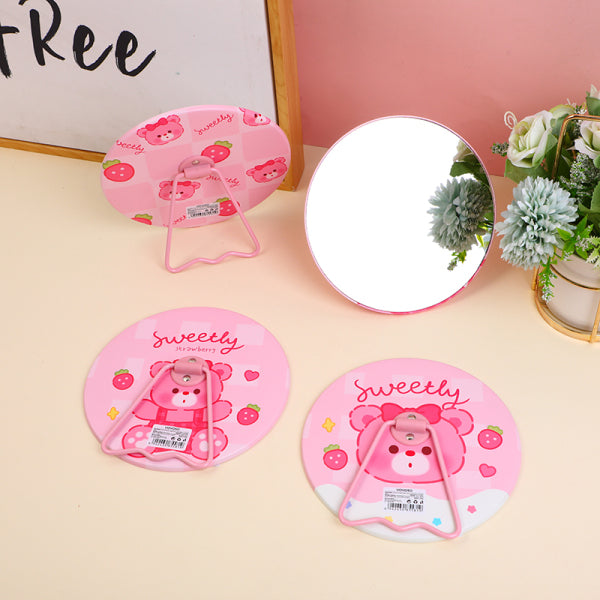 Round bracket table mirror-strawberry paradise series