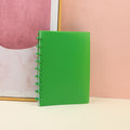 Green mushroom buckle PP coil notebook B5-horizontal line inner pages 80 sheets