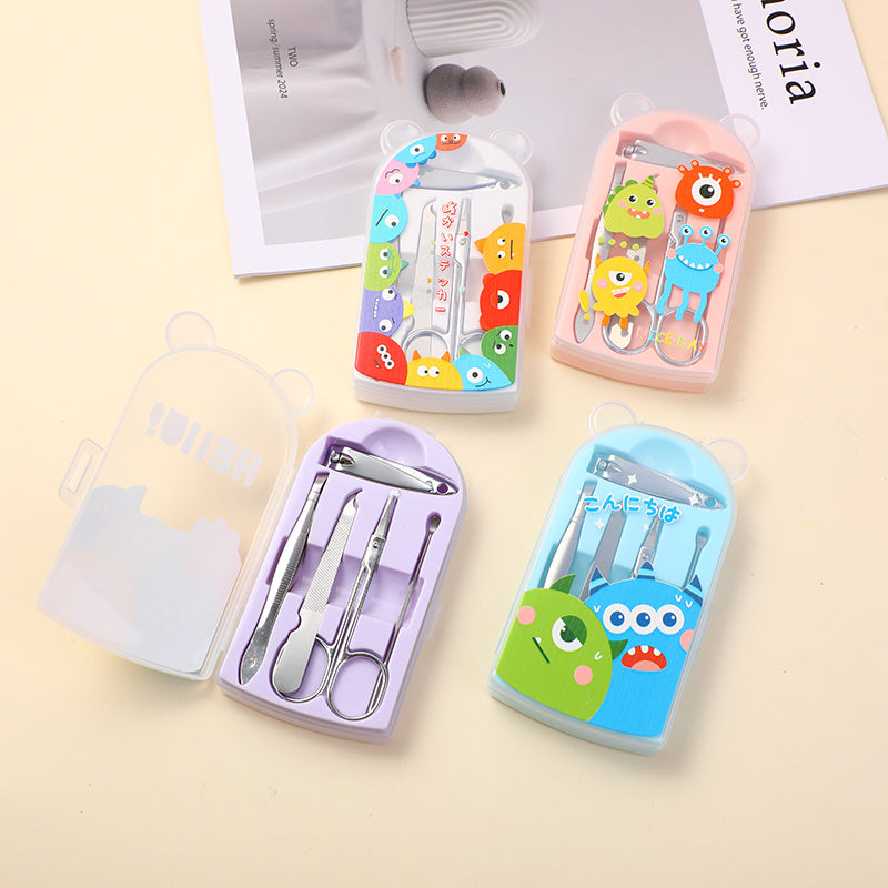 Cute cartoon series five-piece manicure set