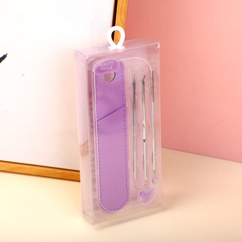 Crystal purple acne needle 3pcs (including storage bag)