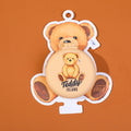 TEDDY ISLAND series foldable mirror comb-light brown