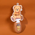 TEDDY ISLAND series standing massage comb-dark brown