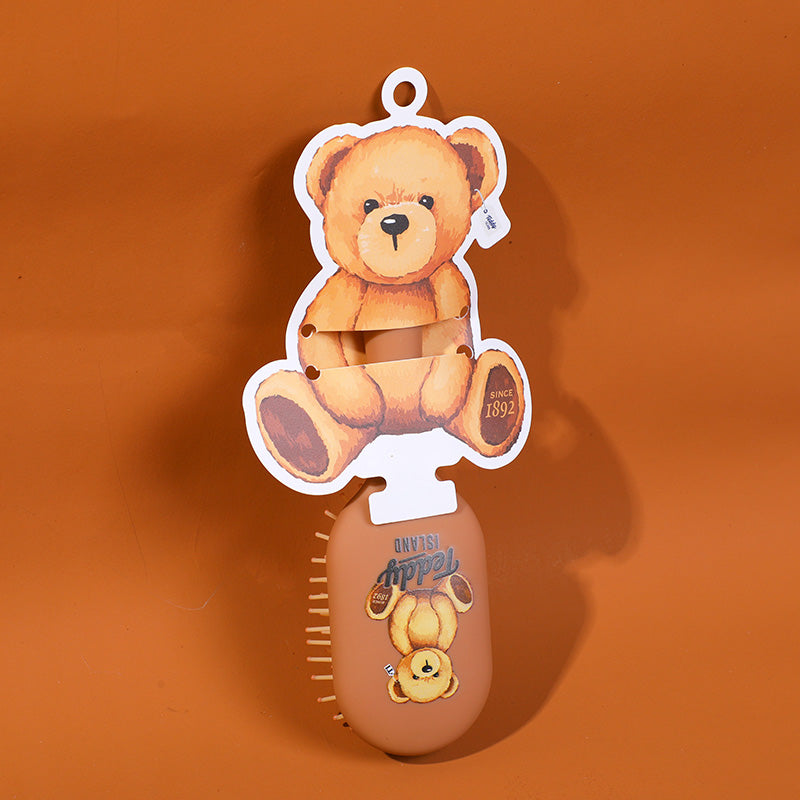 TEDDY ISLAND series standing massage comb-dark brown