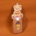 TEDDY ISLAND series square massage comb-dark brown