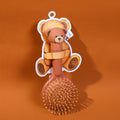 TEDDY ISLAND series mirror massage comb-dark brown