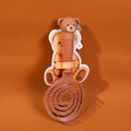 TEDDY ISLAND series hollow hair comb-dark brown