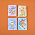 TEDDY ISLAND series rectangular quicksand relief fashion mirror-casual bear