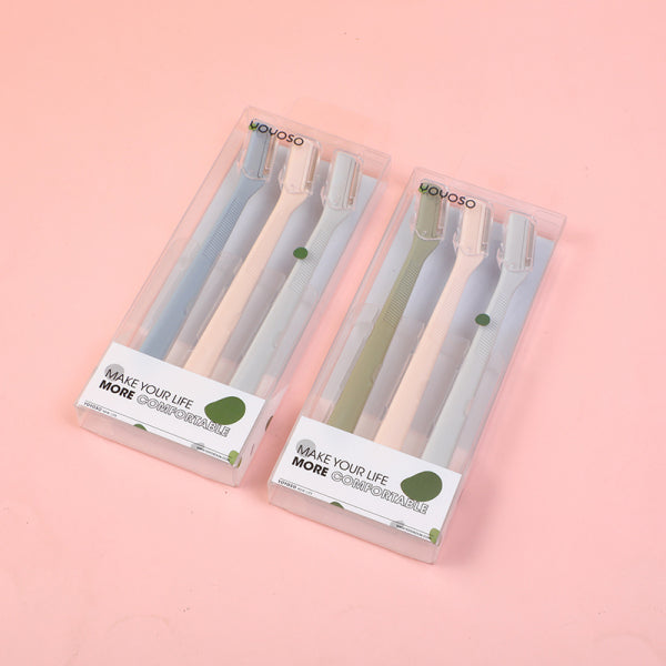 Smooth and comfortable eyebrow trimmer-3pcs