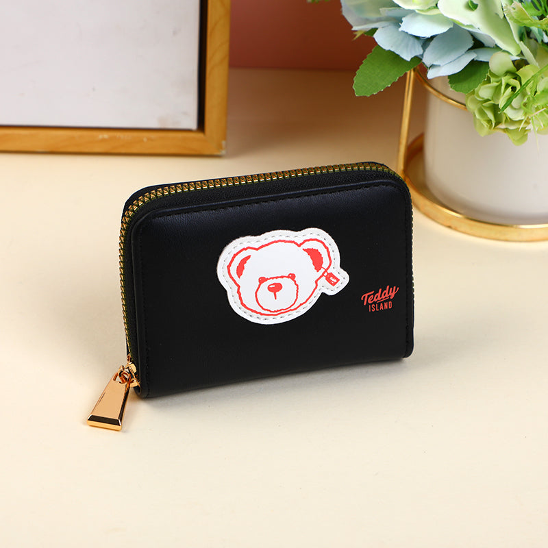 TEDDY ISLAND series women's wallet-black