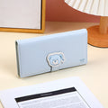 TEDDY ISLAND series women's long wallet-blue