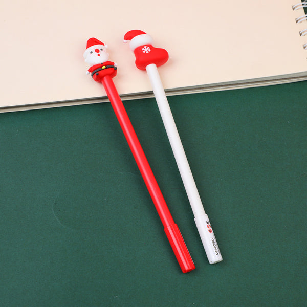 Santa claus gel pen-blue