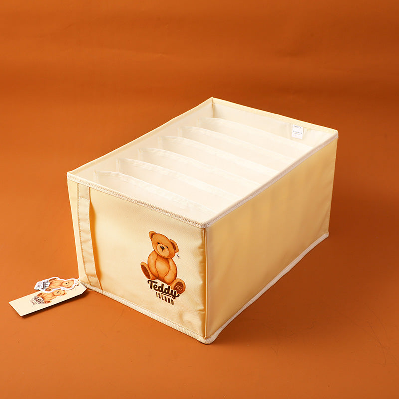 TEDDY ISLAND series large storage box with 7 compartments
