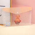 TEDDY ISLAND series PP transparent classic file bag A4