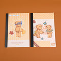 TEDDY ISLAND series binding notebook A5-horizontal line inner pages 40 sheets