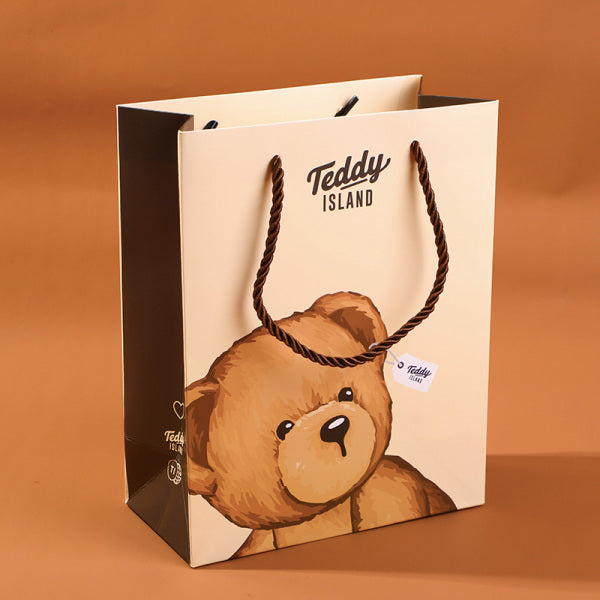 TEDDY ISLAND series bear head gift bag-L