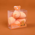 TEDDY ISLAND series cute makeup sponge 5pcs-light brown