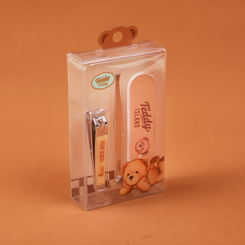 TEDDY ISLAND series 3-piece manicure set