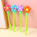 Dopamine colorful flower long bubble wand toy