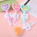 Heart-shaped cute pet glitter airbag comb