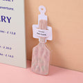 Colourful shining square airbag comb-nude pink