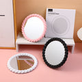INS style convenient cute round cream mirror