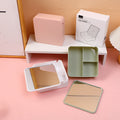 Cosmetic mirror with storage box