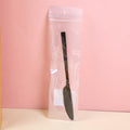 Matte finish square handle knife
