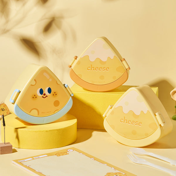 Cheese lunch box (including fork and spoon)