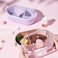 Fruit colorful lunch box(including fork and spoon)