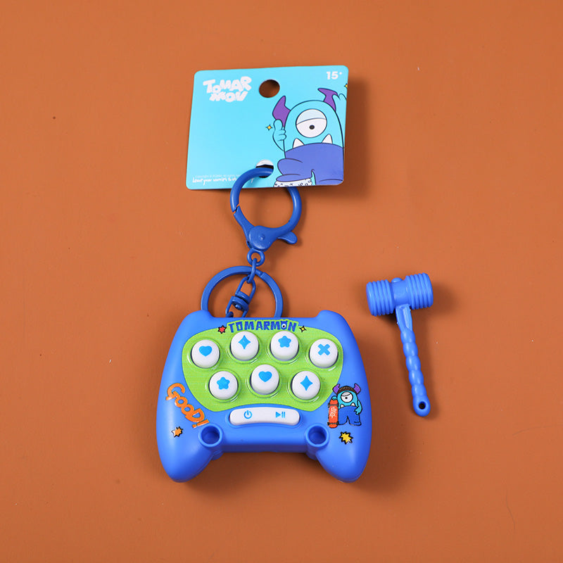 TOMARMON series whack-a-mole machine blue key chain