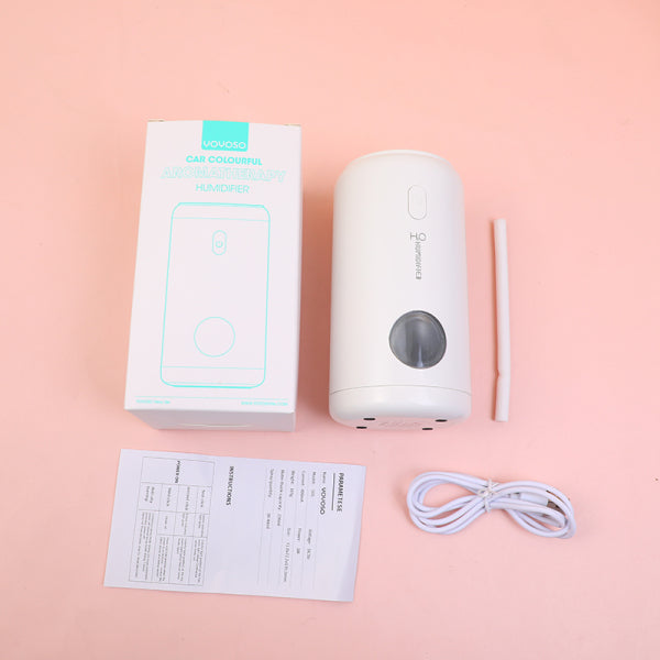 Car colourful aromatherapy humidifier-white