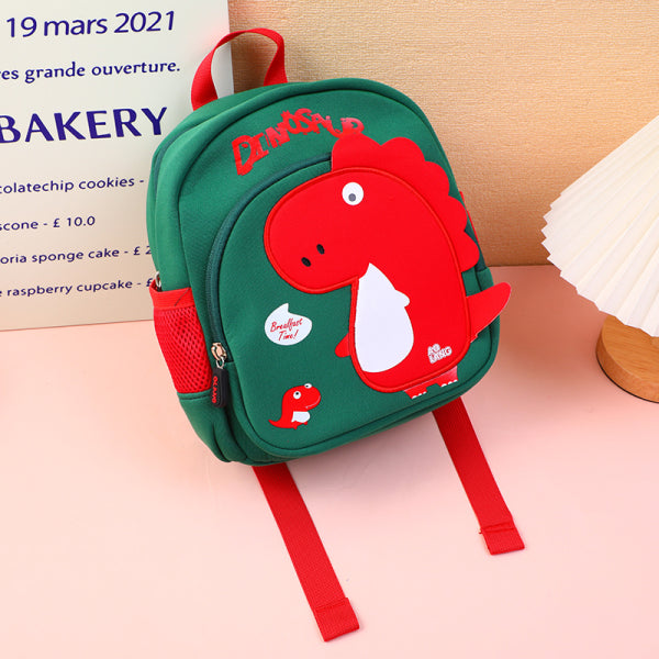 Cute dinosaur children's backpack-green