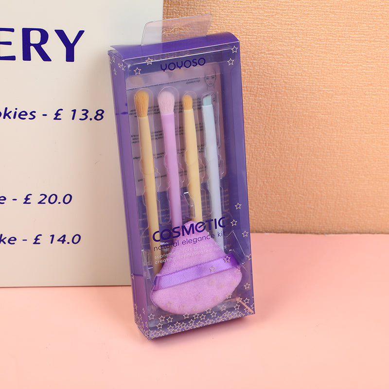 Neon colors makeup brush 5pcs set