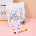 DIY painting-excavator 24*30