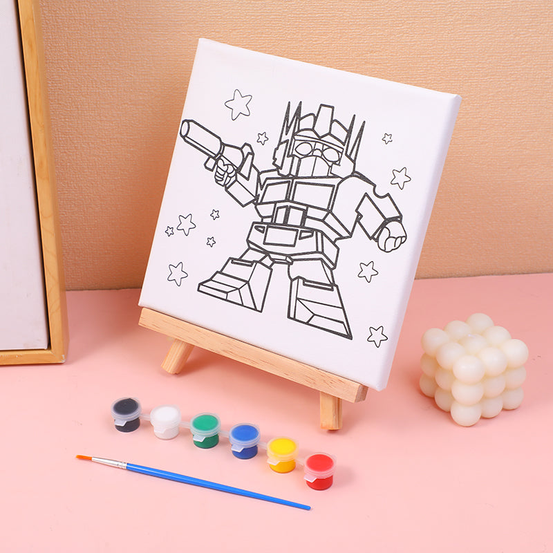 DIY painting set-robot (with easel) 20*20