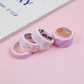 Sweet heart plaid tape 4pcs