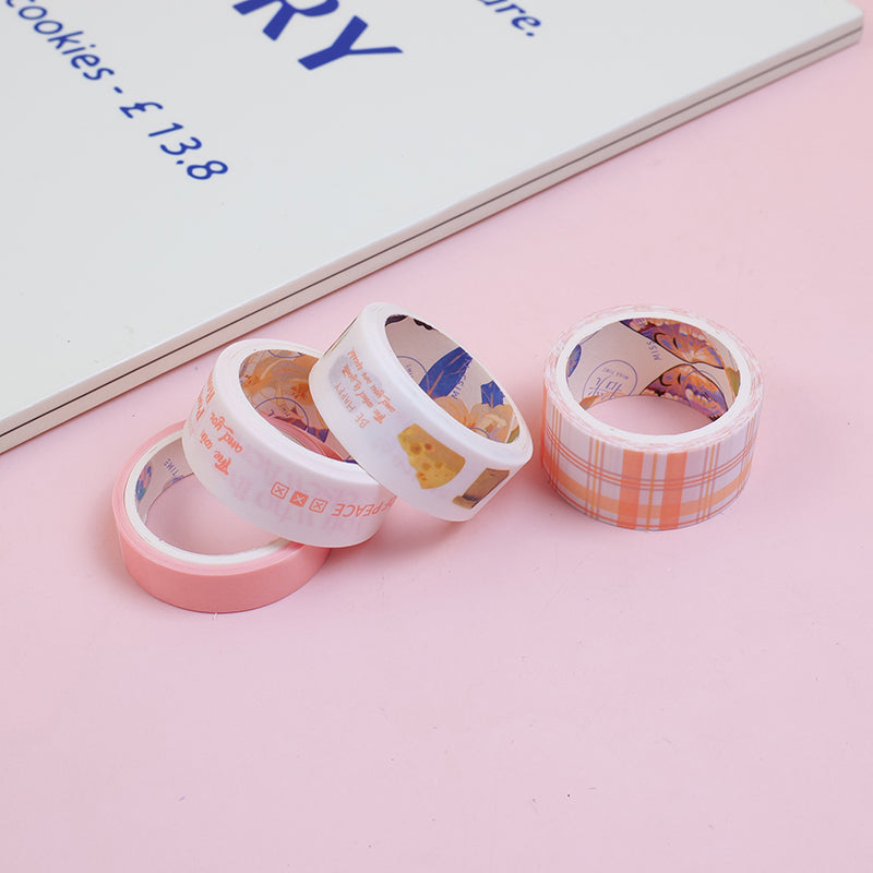 Soda plaid tape 4pcs