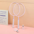 Children's badminton racket 2pcs-purple (including 2pcs shuttlecock)