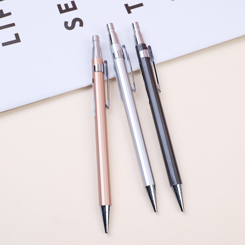 Simple metal propelling pencil (0.7 pencil lead )-7001