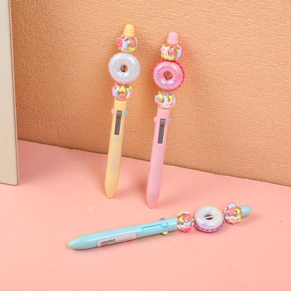Food stackable decoration four-color ballpoint pen