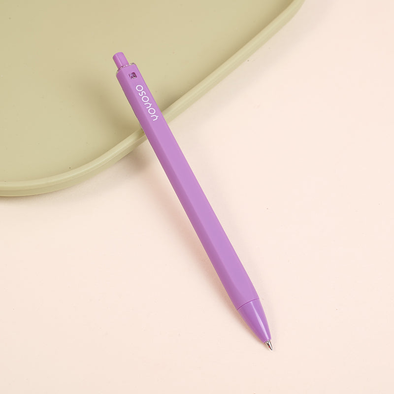 Macaron purple gel pen 0.5mm-blue