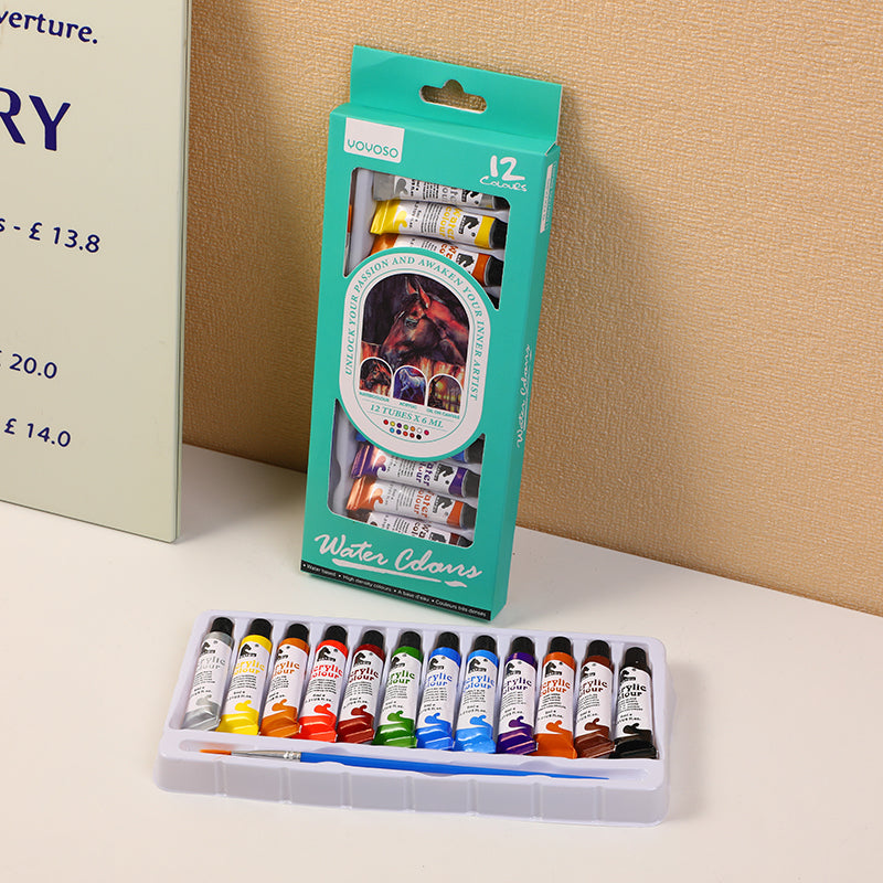 Oil Paint 12 colors in aluminum tube